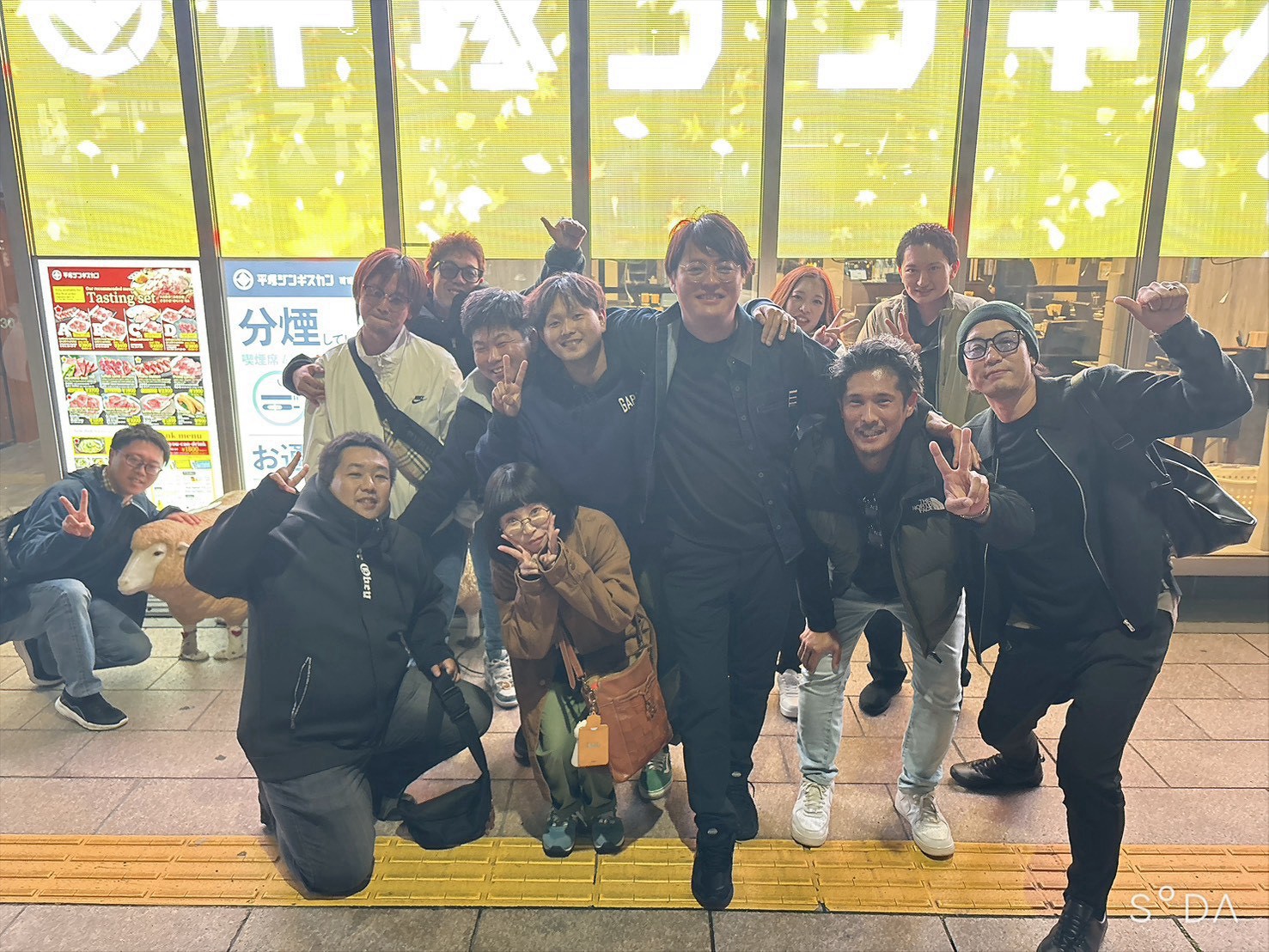 北海道社員旅行 B班の集合写真