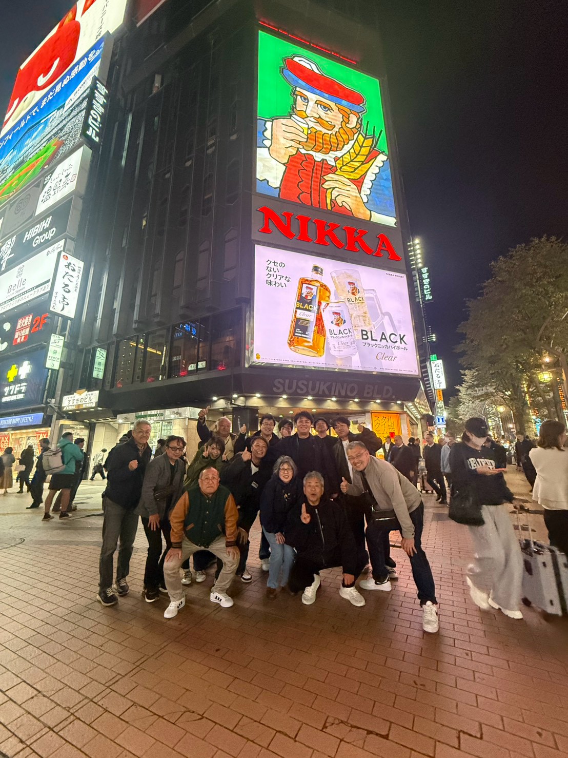 夕食後のA班集合写真