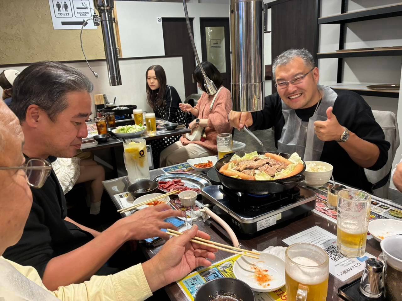 1日目の夜にいただいたジンギスカン